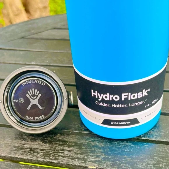 NWT 40oz Hydro Flask Wide Mouth Bottle in “Pacific” - Picture 4 of 11